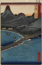 Plage de Minosaki, province de Bungo, avril 1856