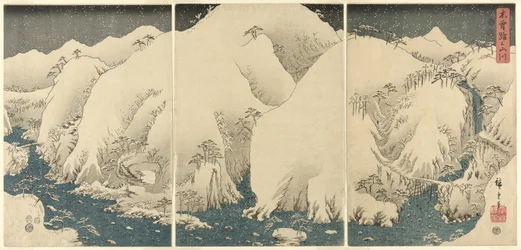 Montagnes et Rivières sur la Route de Kiso (Kisoji no yamakawa), d