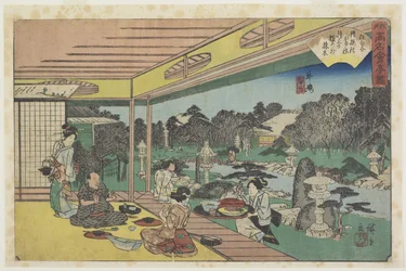 Musashiya à Ushijima, c. 1835-1842
