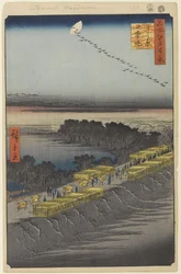 Digue de Nihon, Yoshiwara, n° 100 de Cent vues célèbres d