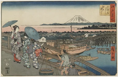 Pont Nihonbashi et pont Edo, novembre 1853