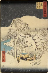 Nº 38 : le village de Nakayama à Fujikawa, juillet 1855