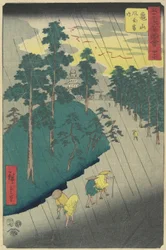 No.47 : Orage à Kameyama, juillet 1855