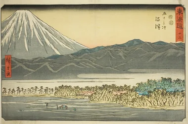 Numazu—No. 13, de la série "Les Cinquante-trois Stations du Tokaido (Tokaido gojusan tsugi)", également connue sous le nom de Reisho Tokaido