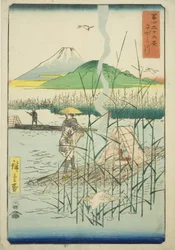 Rivière Sagami, de la série "Trente-six vues du mont Fuji"