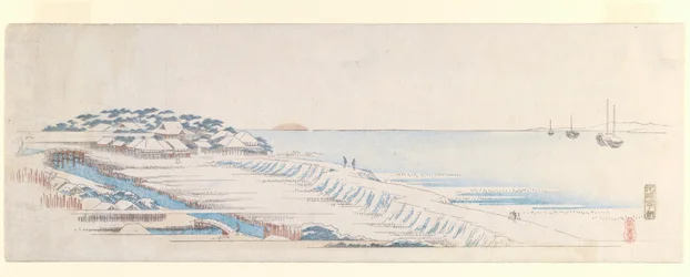 Aube Neigeuse à Susaki, de la série de Feuilles de Lettres, vers 1839-40