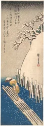 Neige sur la rivière Sumida