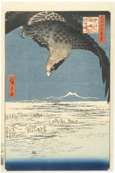 Susaki et la plaine de Jmantsubo près de Fukagawa de la série Cent vues célèbres d