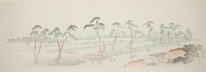 Les terrains de Takada (Takada baba), de la série "Treize vues des environs d