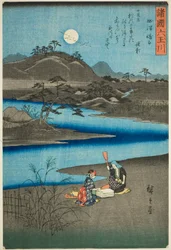 La rivière Kinuta à Settsu (Settsu Kinuta), de la série "Six rivières précieuses dans les diverses provinces (Shokoku Mu Tamagawa)"
