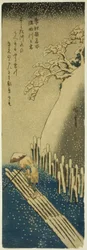 La Rivière Sumida sous la Neige d