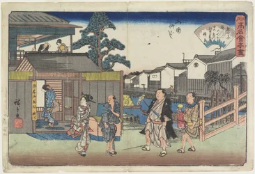 Umegawa à Yanagibashi, à Ryogoku, vers 1835-1842