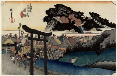 Yugyo_ji Temple, Fujisawa, vers 1833