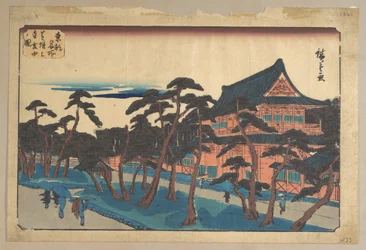 Temple Zōjō-ji à Shiba sous la neige