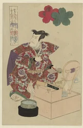 Homme à sa coiffeuse