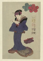 Femme lisant une lettre