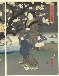 Promenade du soir le long de la rivière