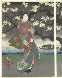 Promenade du soir le long de la rivière