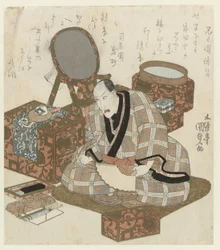 Ichikawa Danjūrō VII dans sa loge