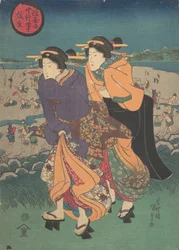 Événement annuel - le troisième mois Ukiyo nenju gyoji : Yayoi, milieu du 19ème siècle