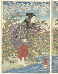 La rivière Ide Tama dans la province de Yamashiro