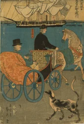 Américains profitant du dimanche à Yokohama