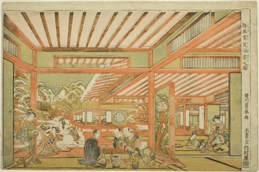 Divertissement de contemplation de la neige, vers 1771