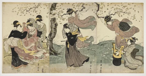 Fleurs dans le vent, vers 1797-1800