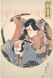 Acteurs Matsumoto Koshiro V et Ichikawa Danjuro VII