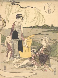 Chofu no Tamagawa, vers 1789