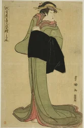 Hamamuraya: Segawa Kikunojo III en tant que courtisane Koman, de la série "Portraits d