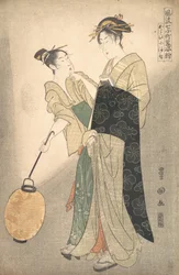 Kayoi Komachi, de la série Sept épisodes du poète Komachi, vers 1795