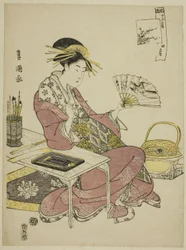 Le quatrième mois (Shi gatsu), de la série "Les douze mois à la mode (Furyu junikagetsu)"