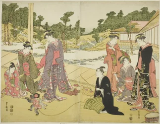 Le jeune montreur de singes (Wakashu sarumawashi)