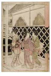 Pèlerinage du Nouvel An à Myohoji à Horinouchi, Edo, c.1804-1810
