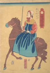 Femme anglaise à cheval