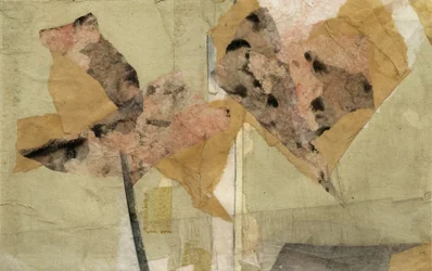 Collage floral abstrait