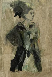 Femme abstraite et élégante