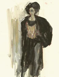 Une femme élégante et à la mode