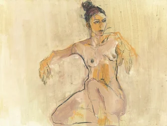 Élégant croquis de nu