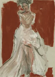 Robe blanche élégante pour femme