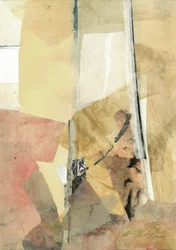 Collage moderne aux tons terreux
