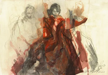 La danse flamenco passionnée