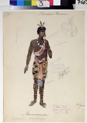 Dessin de costume pour l