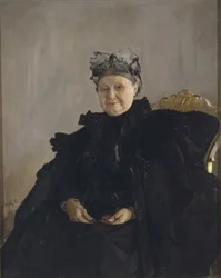 Portrait de Maria Fyodorovna Morozova, née Simonova 1830-1911, 1897