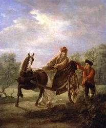 Voltaire dans une charrette, c. 1770-1775