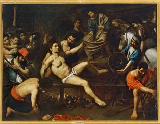 Martyre de saint Laurent ... (peinture sur toile)