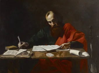 Saint Paul écrivant ses épîtres