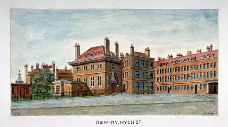 Vue de New Inn sur Wych Street, Westminster, Londres, vers 1800