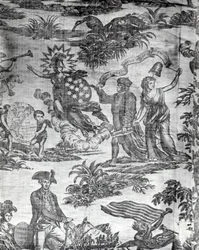 Apothéose de Franklin (Tissu d